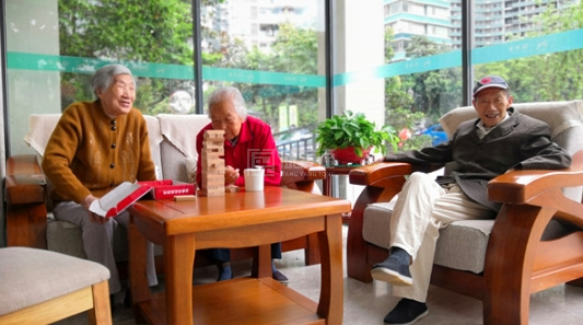 一暄康养两河公园(西门)院环境图-休闲区