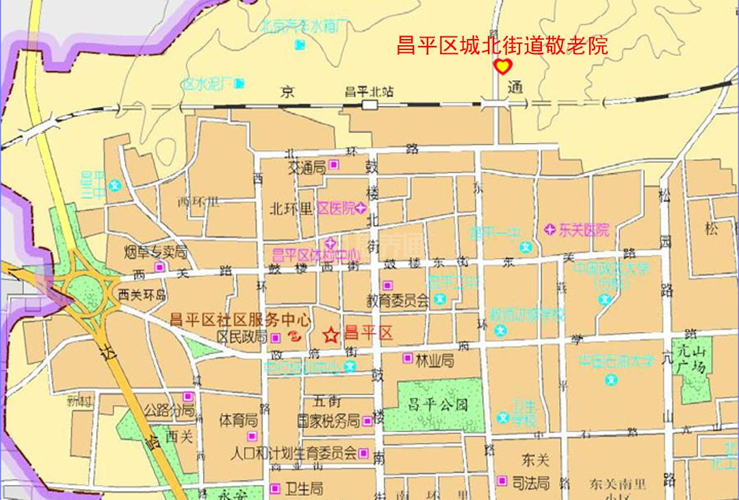 北京市昌平区城北街道敬老院环境图-洗手间