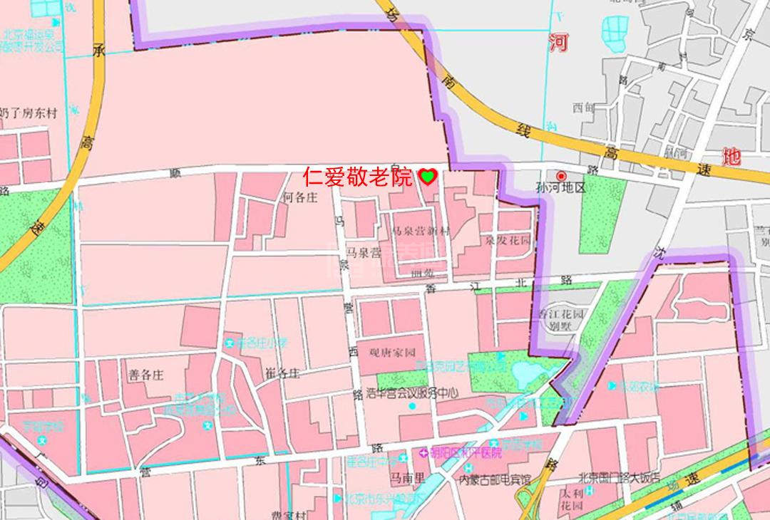 北京市朝阳区仁爱敬老院环境图-餐台