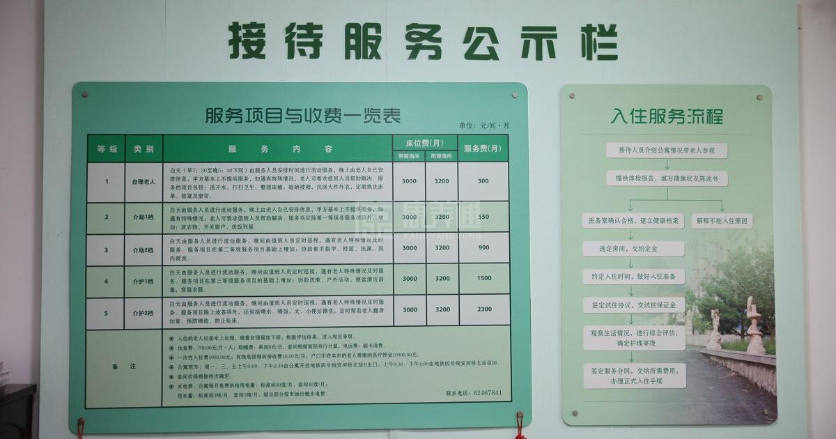 北京市海淀区阳台山老年公寓环境图-走廊