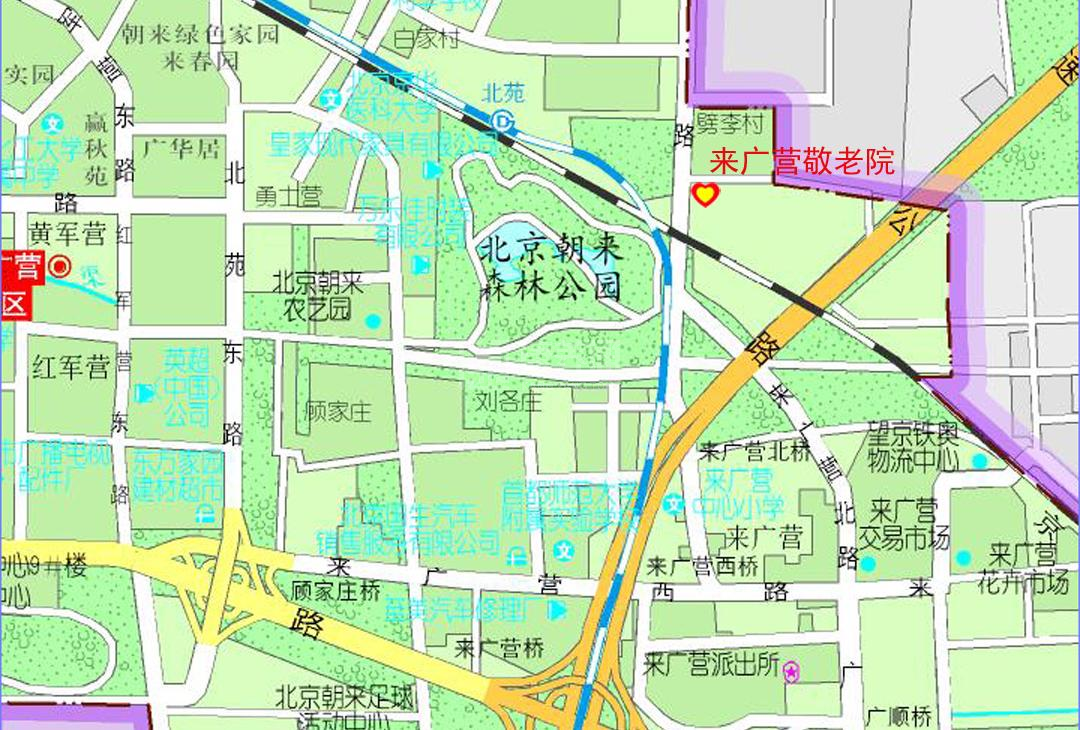 北京市朝阳区来广营老人乐园环境图-洗手间