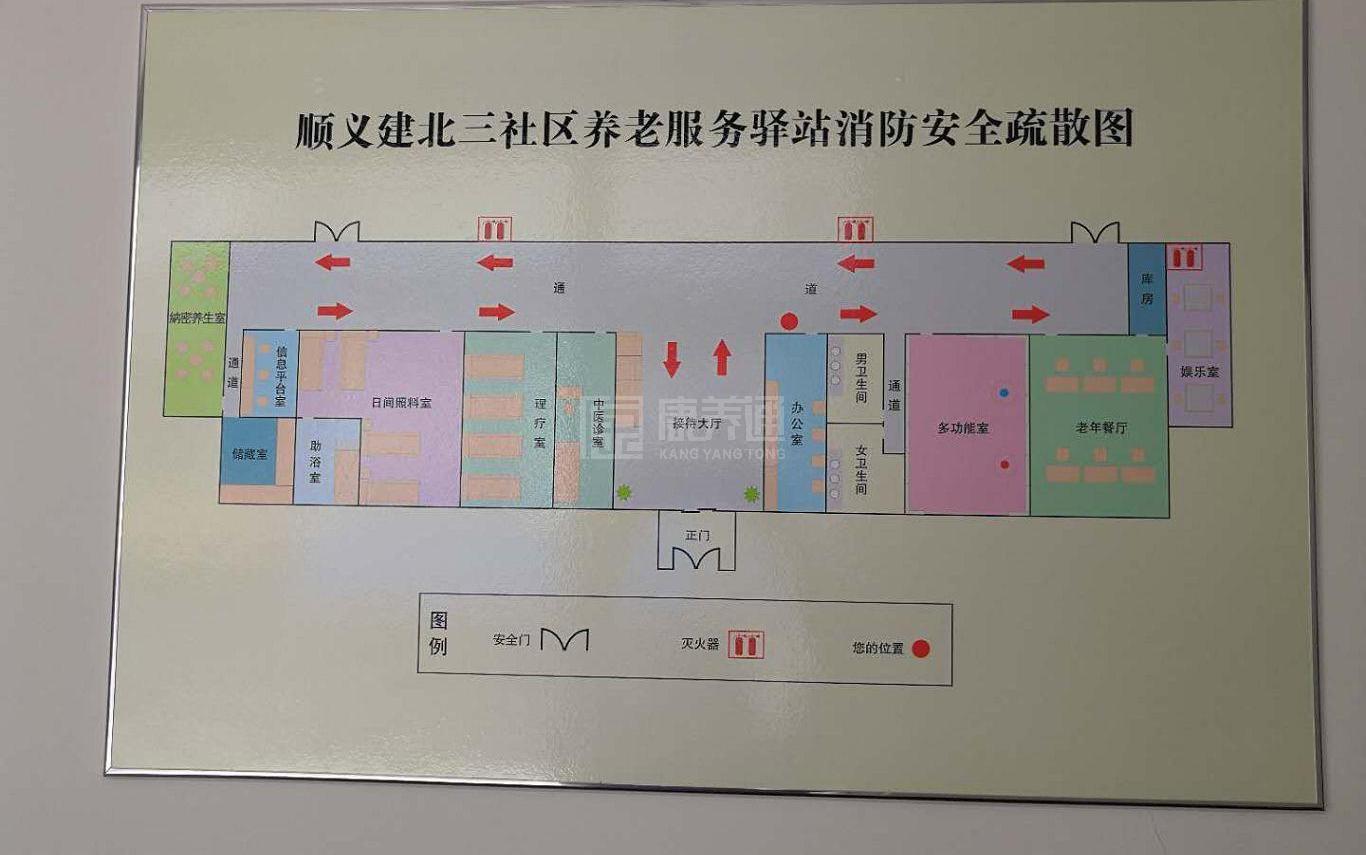 顺义建北三社区养老服务驿站环境图-餐台