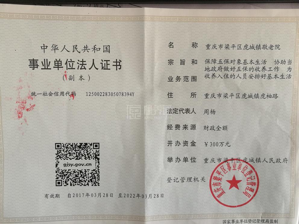 重庆市梁平区虎城镇敬老院服务项目图5为长者生命健康保驾护航